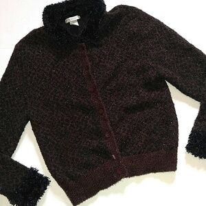 Vintage Le Moda Cardigan Sweater Wool Blend L